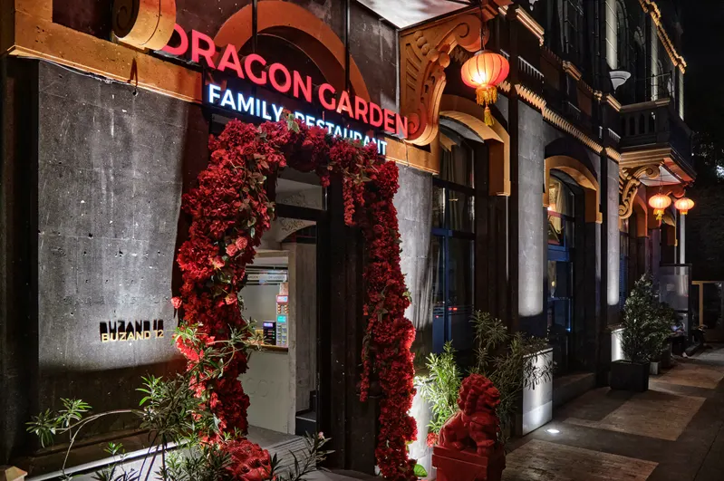 Entrance to a restaurant